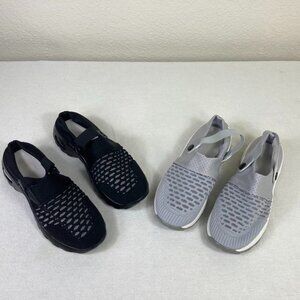 Bundle 2 Pairs Slip-On Clog Shoes Women’s 8–8.5 EU 39 Black Gray